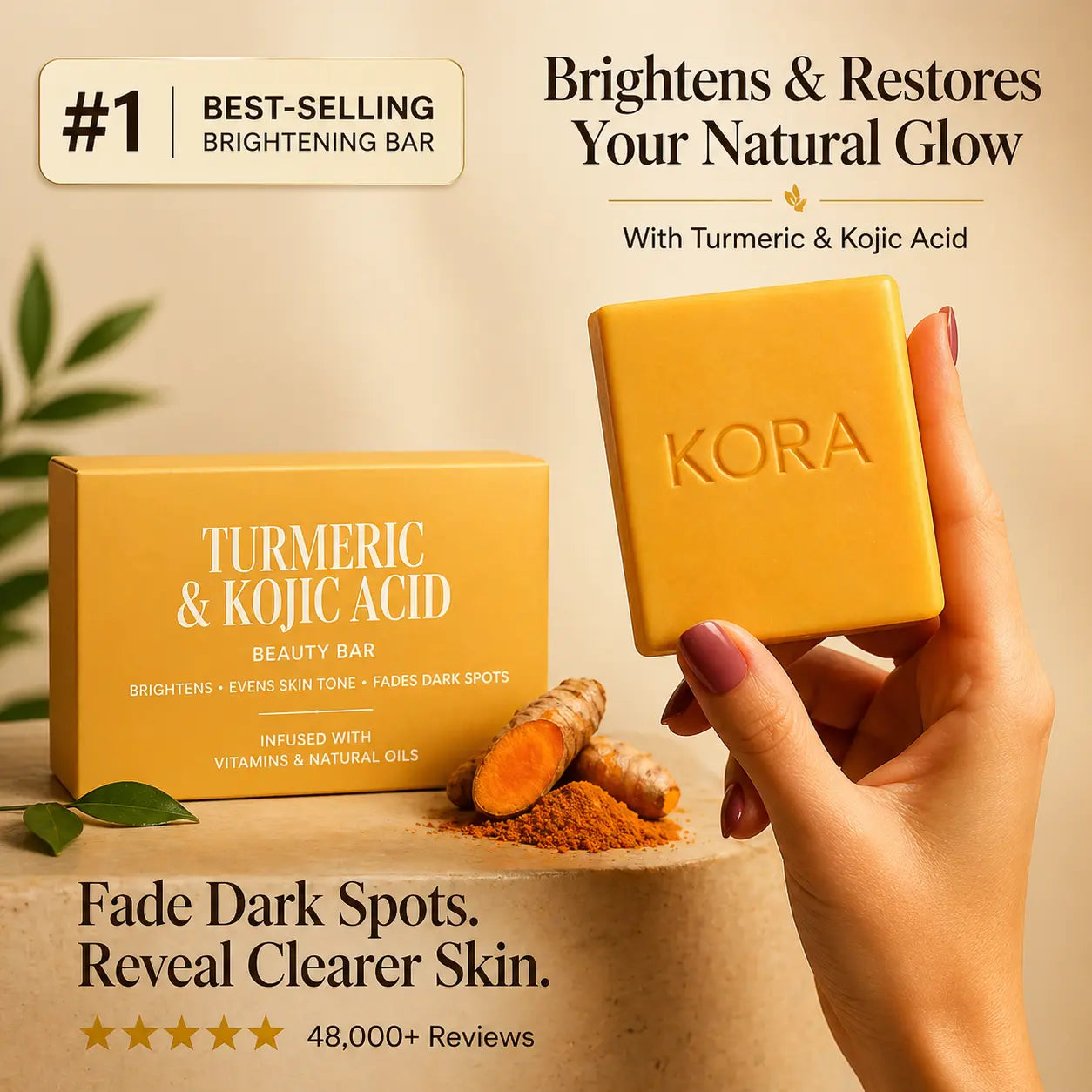 Turmeric & Kojic Acid - Brightening Soap